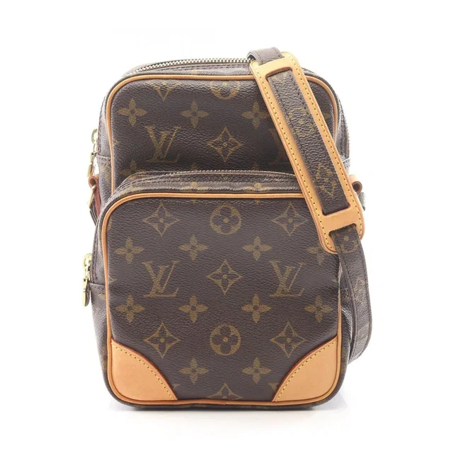 Louis Vuitton Shoulder Bag Amazon Monogram Canvas Leather in Coated canvas from The Reluxe