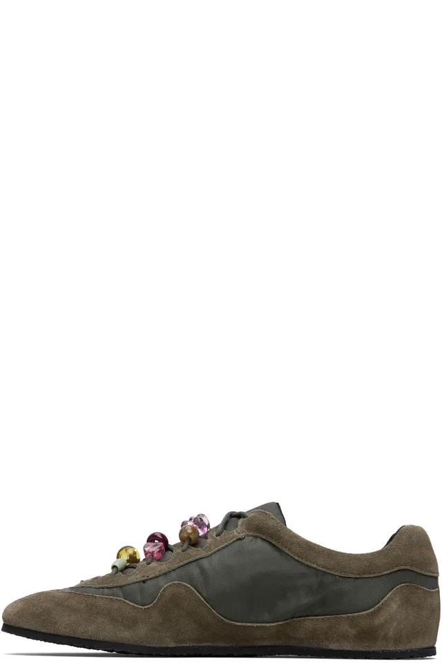 Cecilie Bahnsen Khaki CBblaise Sneakers, photo 3 of 5 from SSENSE