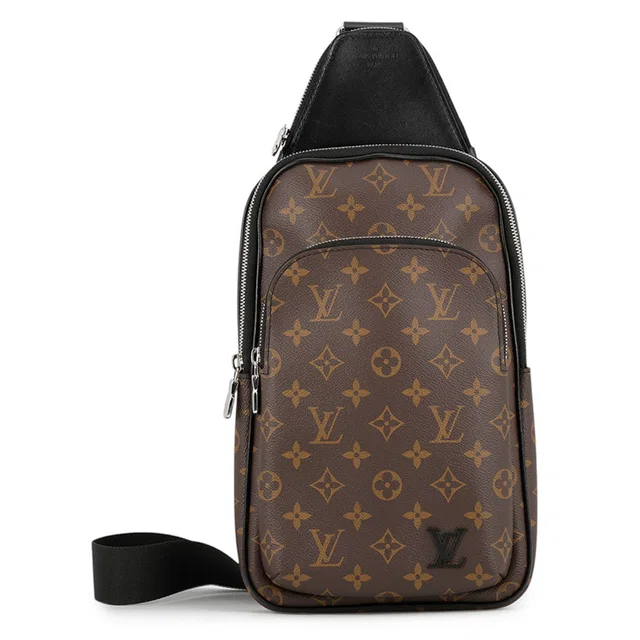 Louis Vuitton Avenue Sling Bag NoirM46327 Monogram Macassar Canvas in Canvas from GALLERY RARE
