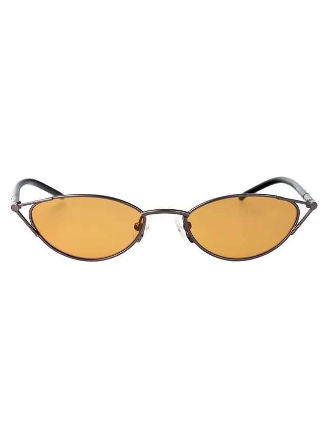 Alexander McQueen Am0563s Sunglasses — Gray Metal in Grey from HEWI