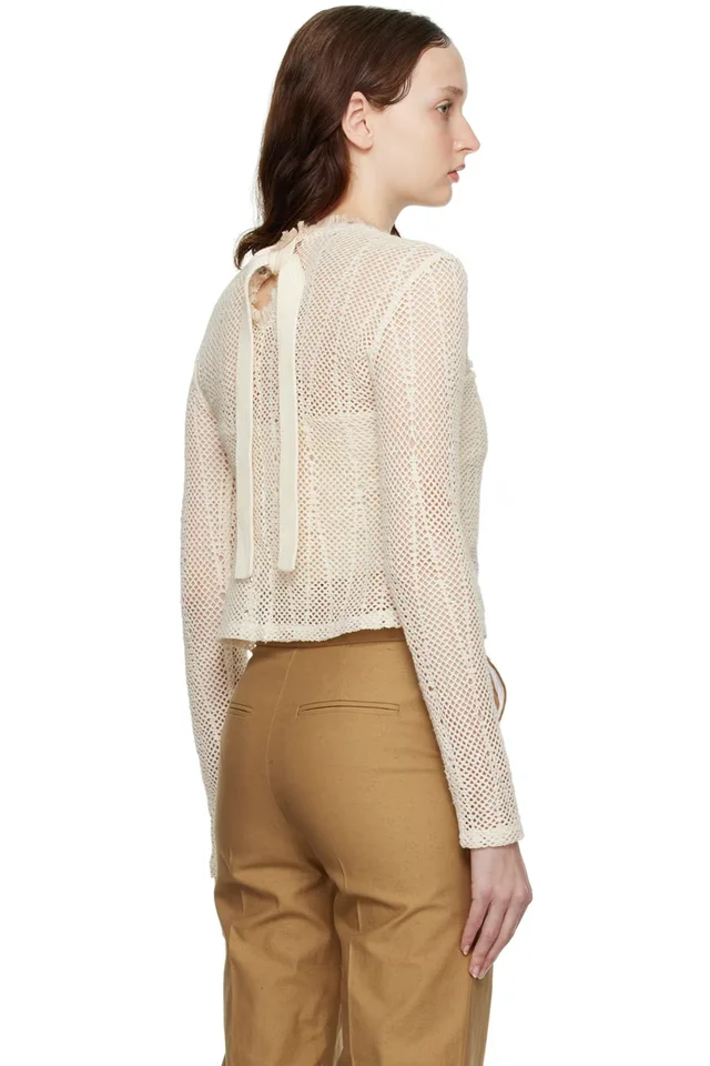 RECTO Off-White Adria Long Sleeve T-Shirt, photo 3 of 4 from SSENSE