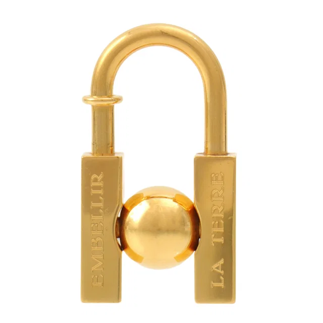 Hermès 2001 H-cadena charm, gold in Gold from VINTAGE QOO TOKYO
