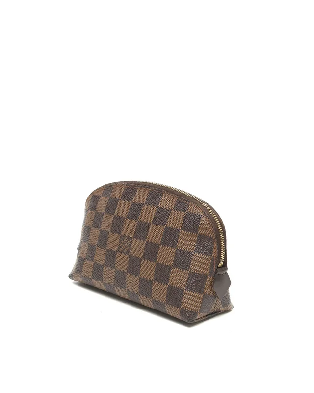 Louis Vuitton Damier Ebene Cosmetic Pouch in Brown Canvas from A Retro Tale, photo 2 of 2
