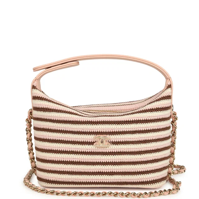 Chanel Mini Hobo Pouch in Brown Lambskin from Madison Avenue Couture