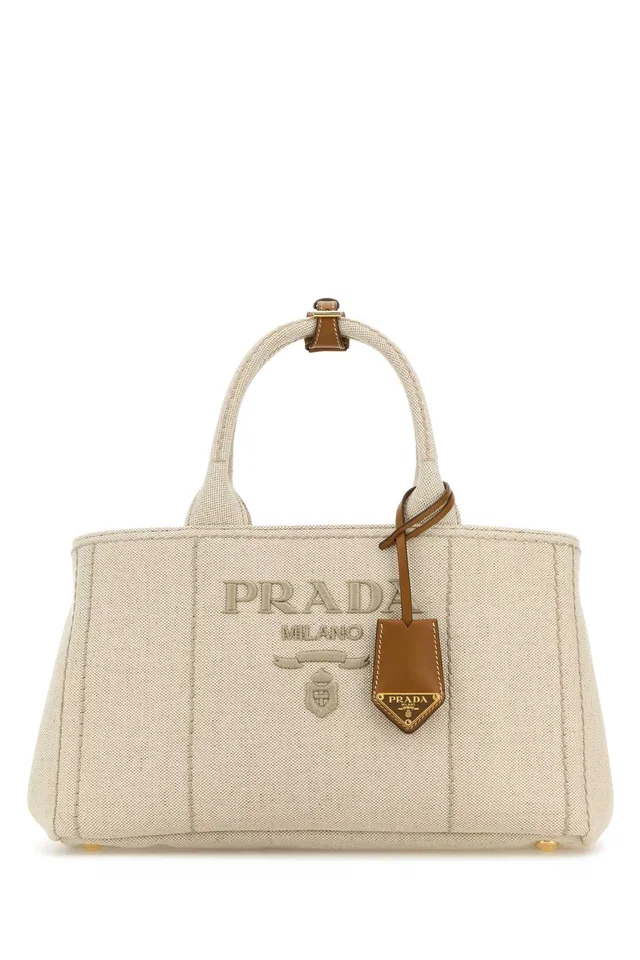 Prada Milano Tote Bag — Beige Co-calf Leather in Beige Calfskin from HEWI