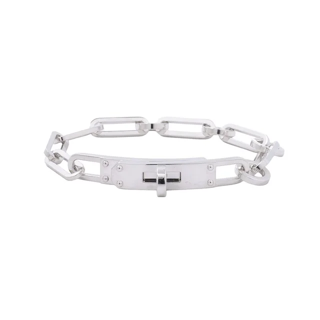 Hermès Bracelet Kelly Chaine Simple Tour Chain 15 from The Reluxe
