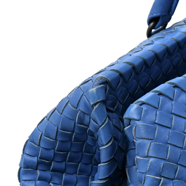 Bottega Veneta Nappa Intrecciato Brick Tote Celeste in Nappa leather from FASHIONPHILE, photo 12 of 14