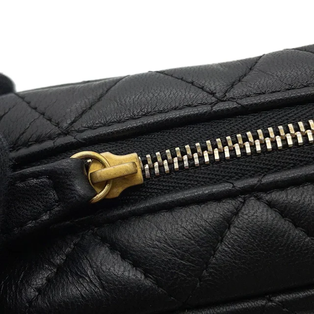 Chanel Matelasse ChainShoulder Bag BlackA91796 Lambskin Size 18 in Lambskin from GALLERY RARE, photo 11 of 15