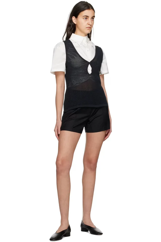 ANNA QUAN Black Jasmine Tank Top, photo 4 of 4 from SSENSE