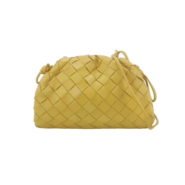 Bottega Veneta Intrecciato Pouch Shoulder Bag in yellow Woven leather from Grailed, photo 1 of 1