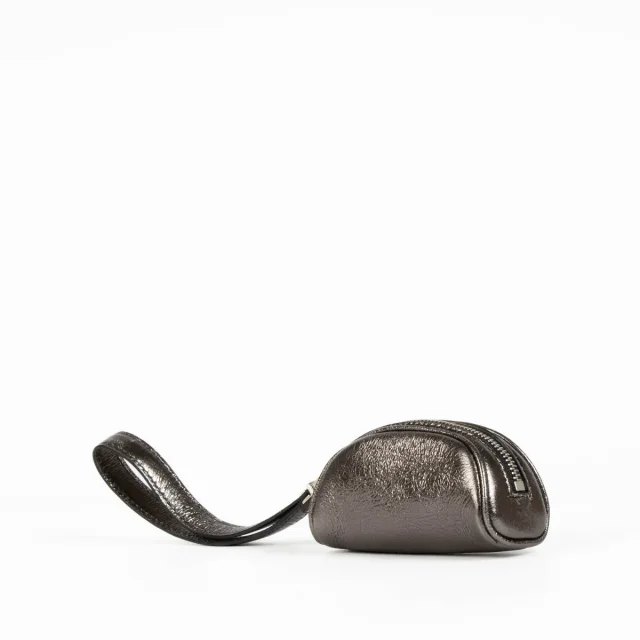Delvaux Dark Metallic Coquin Coin Purse in Leather from Labellov, photo 2 of 5