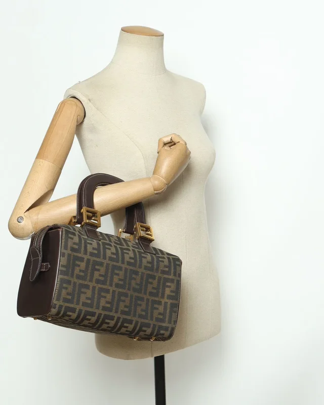 Fendi Zucca Boston Bag in Canvas from A Retro Tale, photo 8 of 8