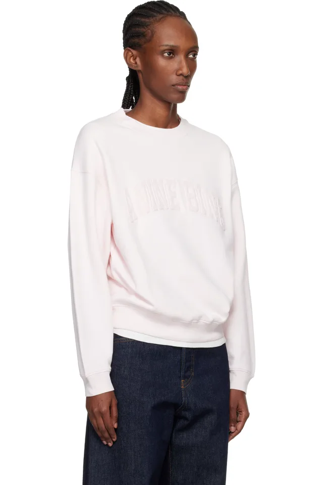 Pink Spencer 'Anine Bing' Sweatshirt, photo 2 of 4 from SSENSE