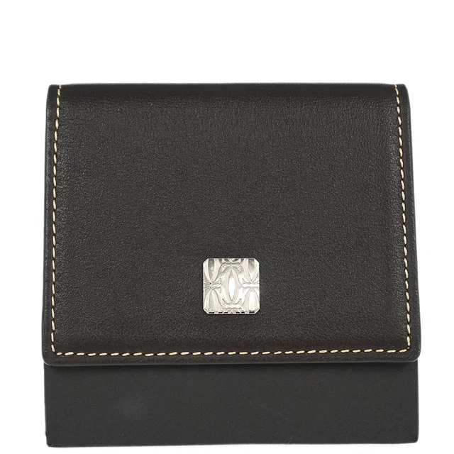 Cartier Brown Coin Purse Wallet in Brown Leather from AMORE Vintage Tokyo