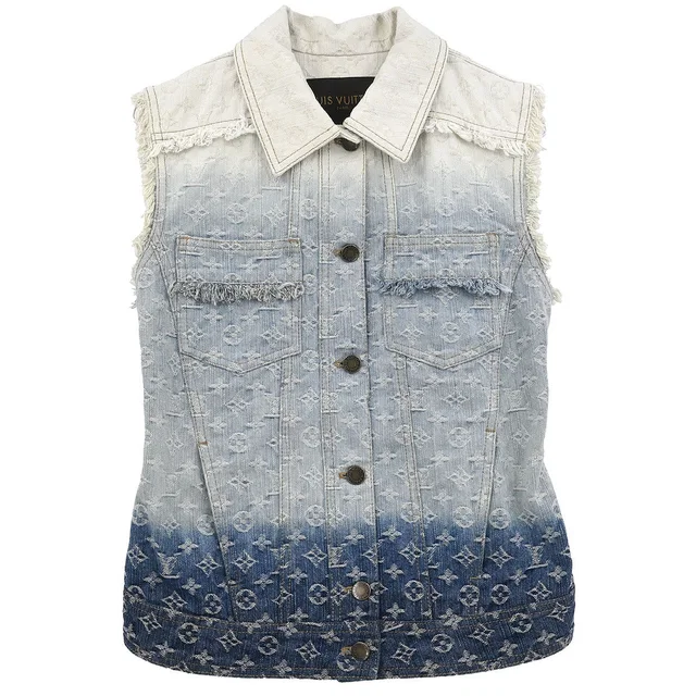 Louis Vuitton Sleeveless Jacket White #34 in White from AMORE Vintage Tokyo