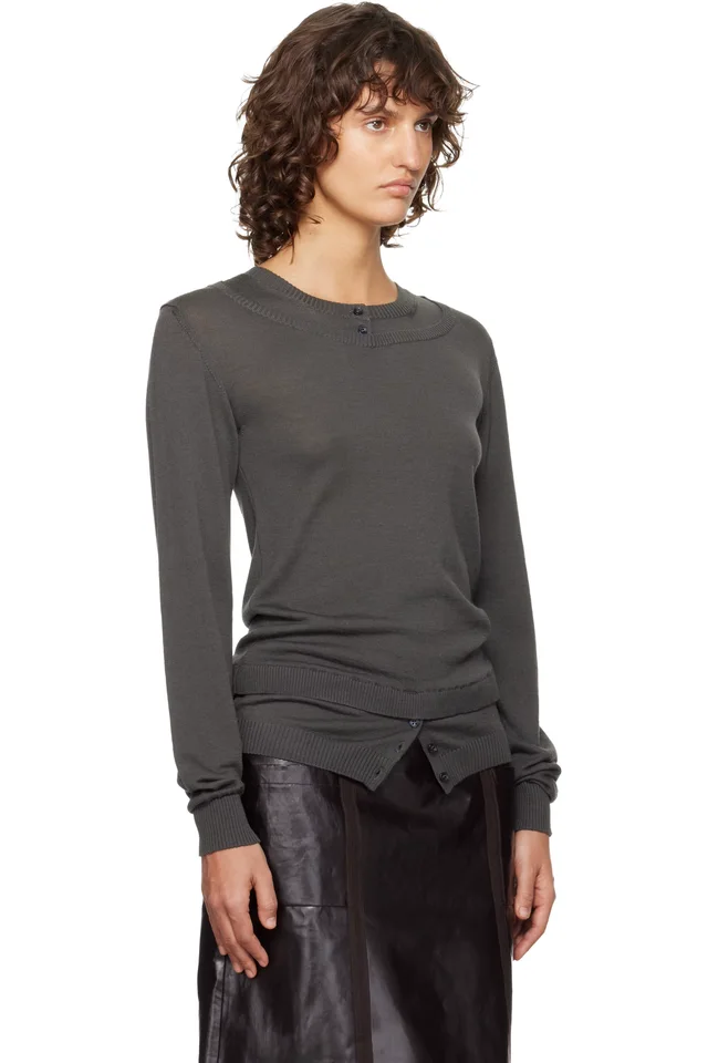 Paloma Wool Gray Giacos Sweater, photo 2 of 4 from SSENSE