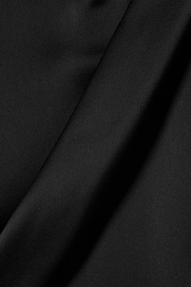 Stella McCartney Draped Duchesse-Satin Midi Dress in Black, photo 4 of 4 from THE OUTNET