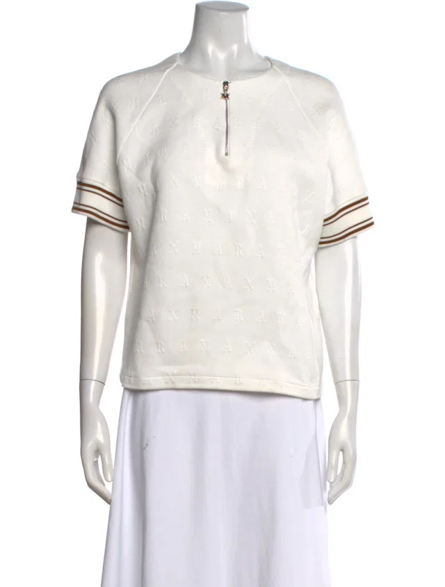 Max Mara Silk Patterned Top in Multicolor Silk from The RealReal