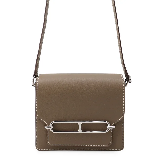 Hermès Sac Roulis Mini Etoupe Evercolor Size Mini from GALLERY RARE