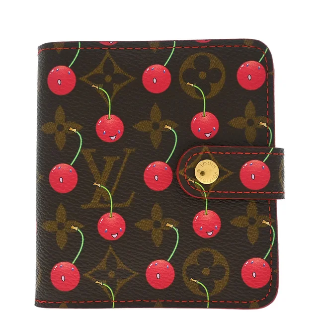 Louis Vuitton 2005 Monogram Cherry Compact Zip Wallet M95005 in Canvas from AMORE Vintage Tokyo