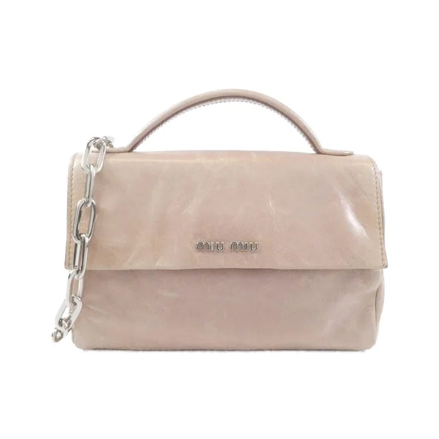Miu Miu RP0370 bag in MUGHETTO / SILVER hardware VITELLO LUX from KOMEHYO
