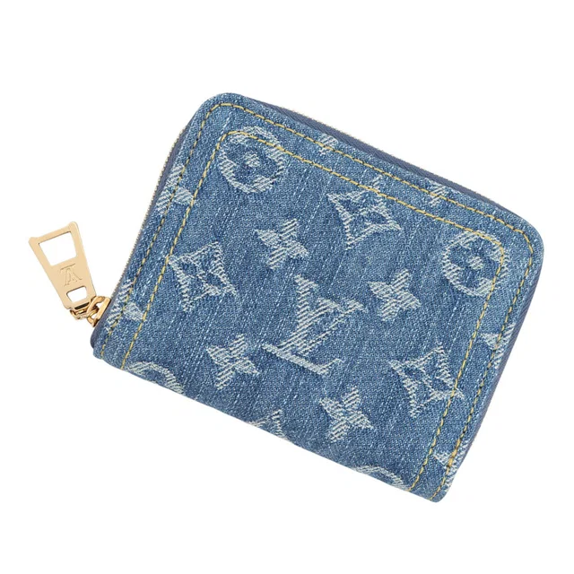 Louis Vuitton Zip around purse BlueM82957 Monogram Denim in Denim from GALLERY RARE