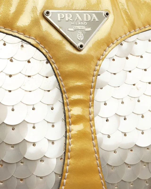 Prada Sequin Mesh Hobo Bag in Patent leather from A Retro Tale, photo 6 of 10
