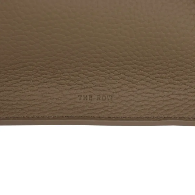 The Row Soft Margaux 12 Bag Smoked Taupe Calfskin Silver Hardware in Taupe Calfskin from Madison Avenue Couture, photo 6 of 12