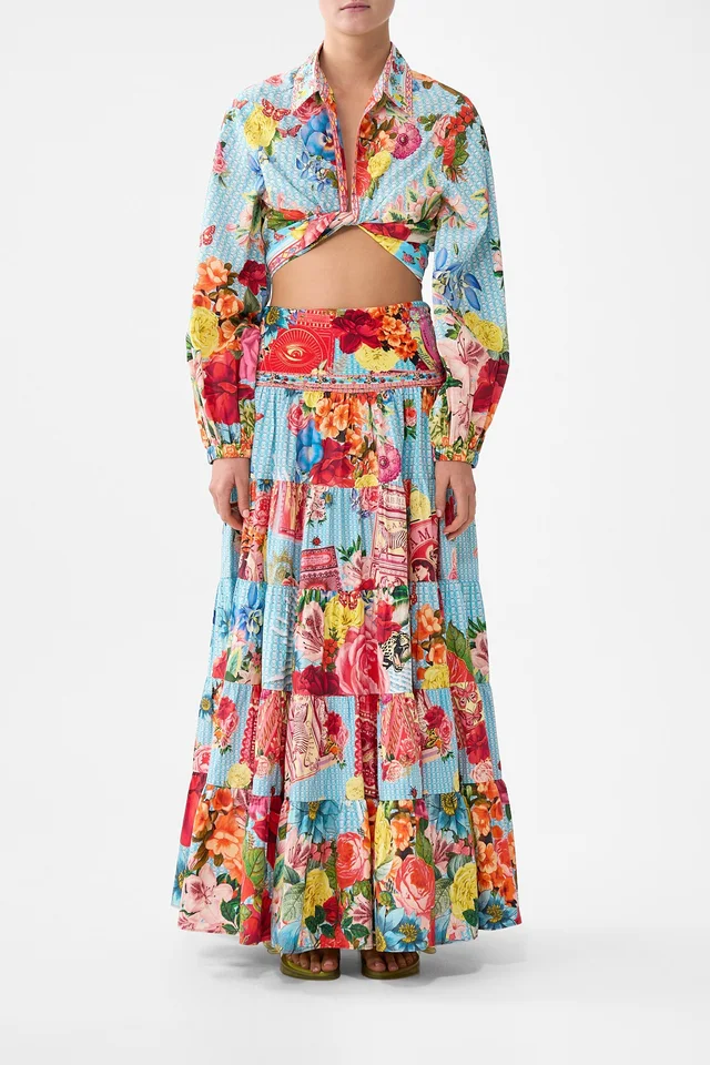 Camilla eBoutique CROPPED WRAP SHIRT PAPERS AND CURIOUS CAPERS from CAMILLA, photo 1 of 1
