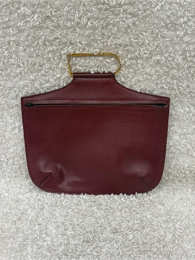 Delvaux Model Depose Women's Leather Clutch in red Leather from Poshmark