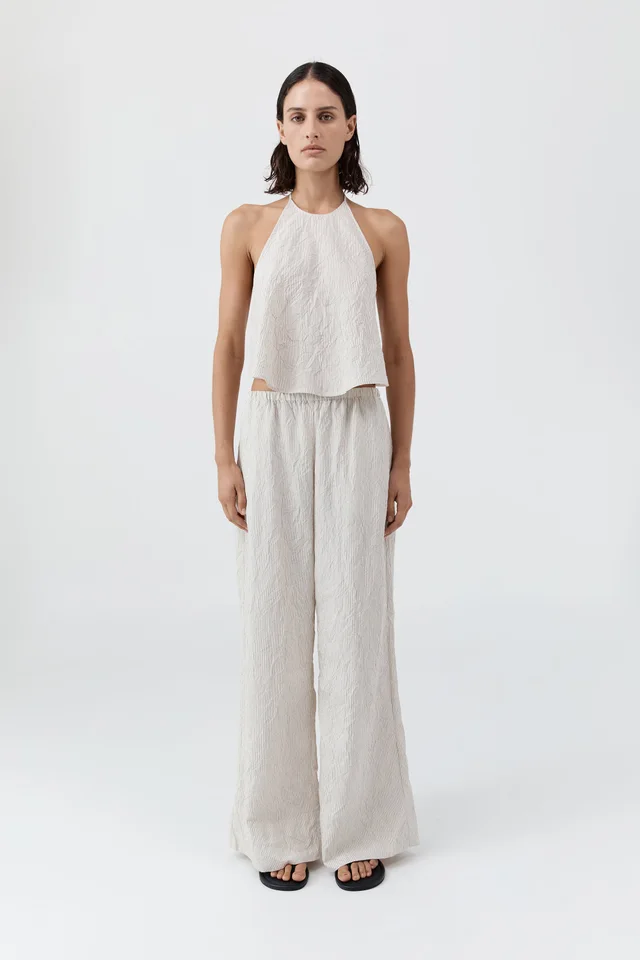 St Agni Crushed Halter Top - Petite Pinstripe from St. Agni, photo 1 of 1