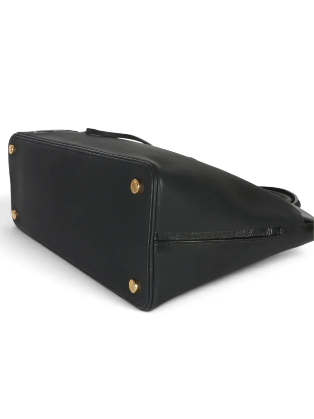 Louis Vuitton Black Leather Obsession Lockit East-West Bag in Black Leather from Season 2 Consign, photo 7 of 8
