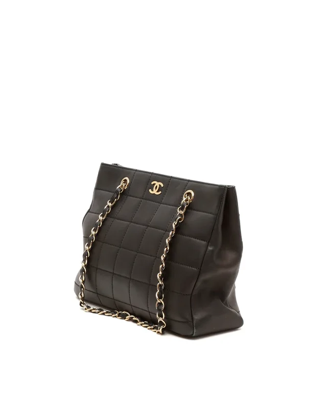 Chanel Chocolate Bar Tote Bag in Brown Leather from A Retro Tale, photo 2 of 10