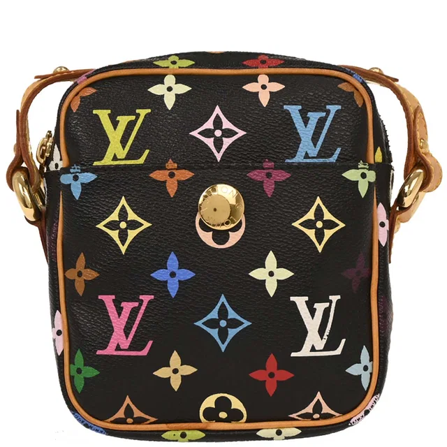Louis Vuitton 2005 Black Monogram Multicolor Rift Shoulder Bag M40056 in Black Canvas from AMORE Vintage Tokyo