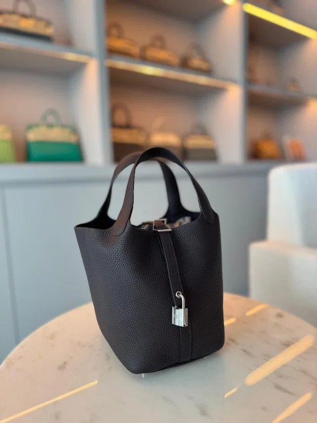 Hermès Picotin 18 Prunoir Clemence in Clemence leather from Luxury Promise