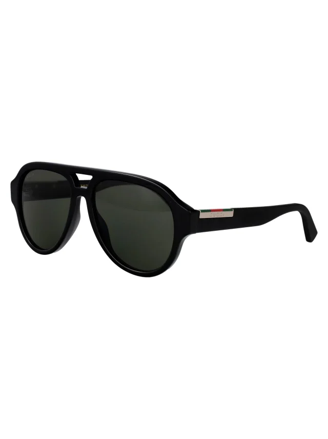 Gucci Gg2088s Acetate Pilot Sunglasses — Black in Black from HEWI, photo 2 of 3