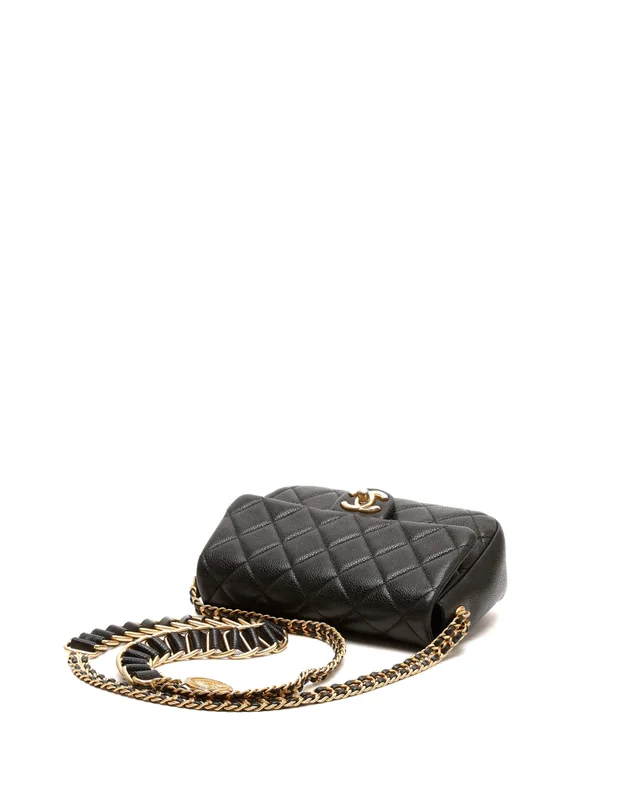 Chanel Mini Chain Soul Flap Bag in Caviar leather from A Retro Tale, photo 4 of 10