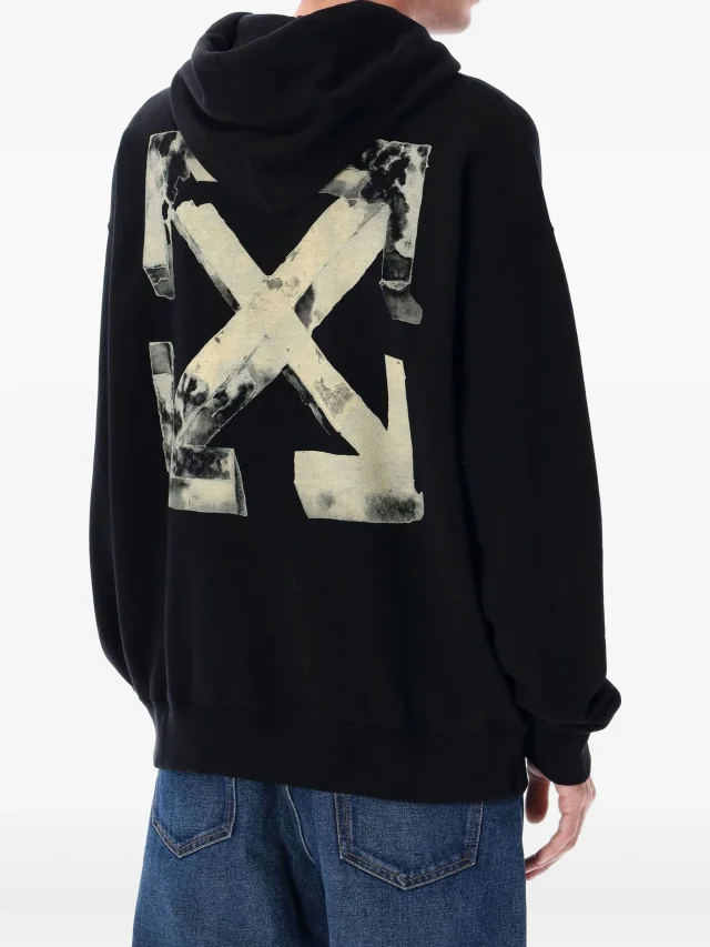 Off-White arrow-print hoodie, photo 2 of 2 from FARFETCH