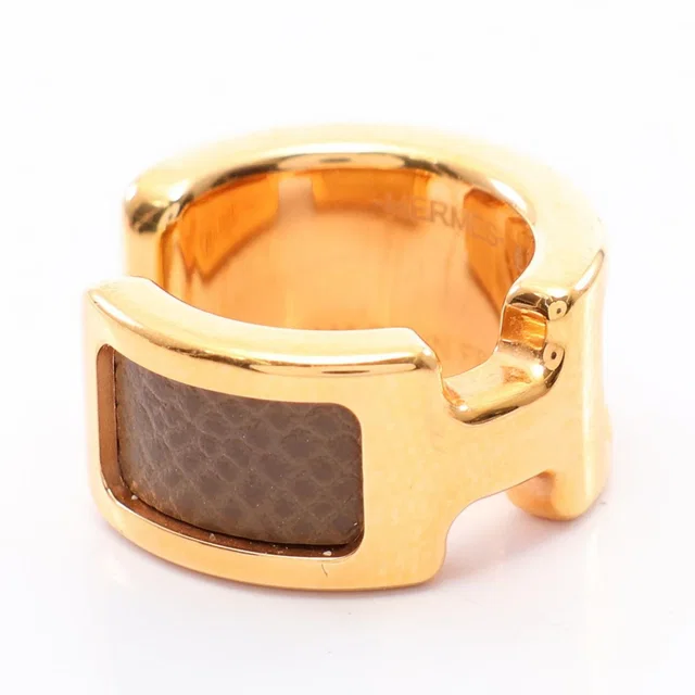 Hermès Olympe PM Ear Cuff Earrings in Epsom leather from The Reluxe