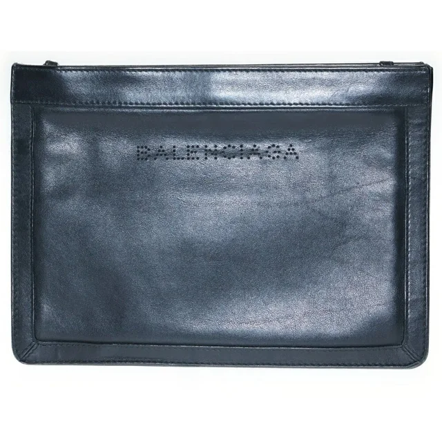 Balenciaga Navy Blue Leather Shoulder Bag Black in blue|black Leather from Poshmark, photo 1 of 1