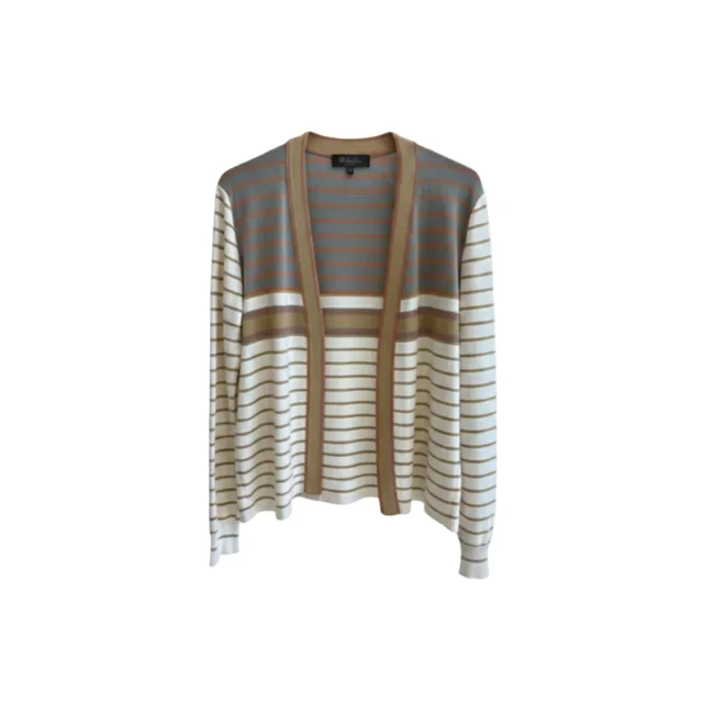 Loro Piana CARDIGAN SORBONNE STRIPES SWEATER (قميص) in Silk from Luxury Promise, photo 2 of 2