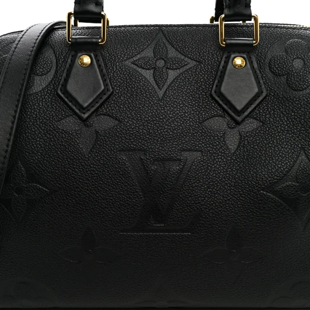 Louis Vuitton Empreinte Monogram Giant Speedy Bandouliere 25 Black in Black Leather from FASHIONPHILE, photo 7 of 9