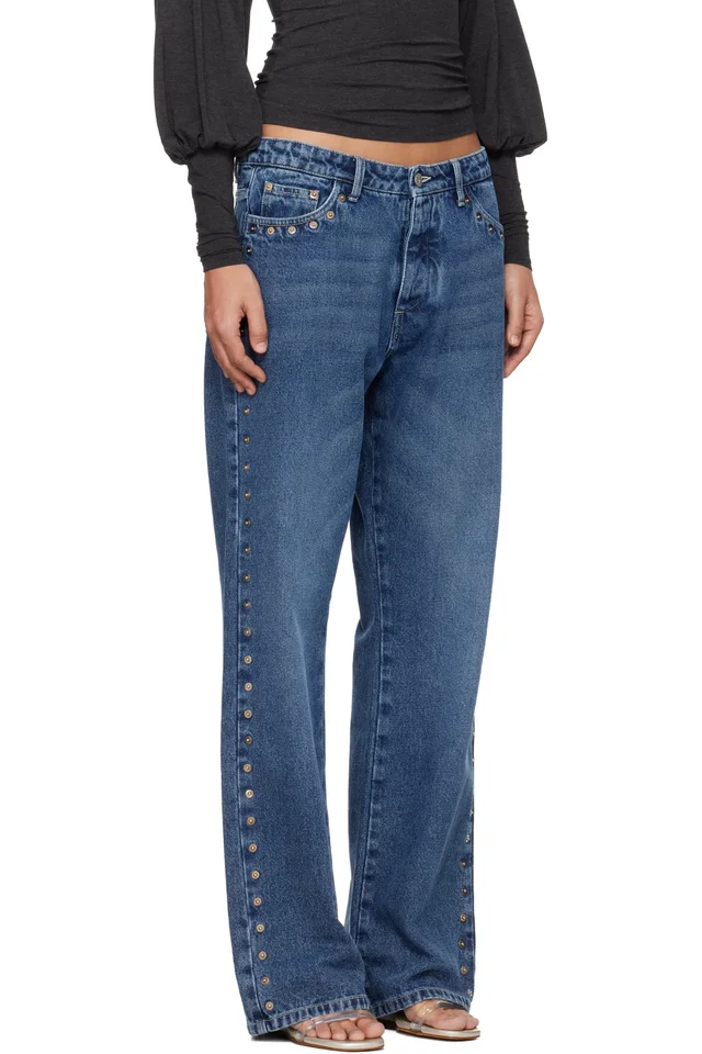 Paloma Wool Blue Crowd Jeans, photo 2 of 4 from SSENSE
