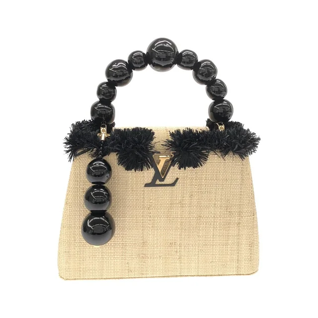 Louis Vuitton Artie Capucines John Michel Othoniel MM Bag in Raffia from The Reluxe