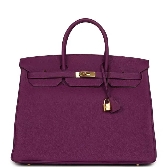 Hermès Birkin 40 Anemone Togo Gold Hardware in Togo leather from Madison Avenue Couture