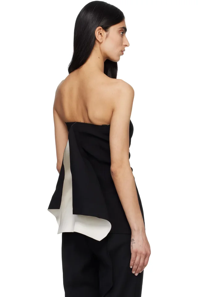 Entire Studios Black Fin Tube Top, photo 3 of 4 from SSENSE