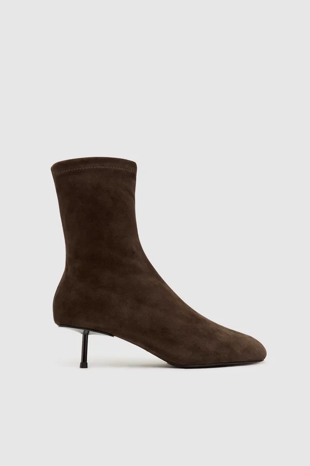 St Agni Suede Ballet Boot - Coffee from St. Agni, photo 1 of 1