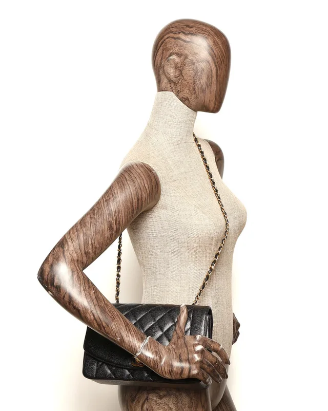 Chanel Medium Caviar Diana Flap Bag in Caviar leather from A Retro Tale, photo 8 of 8