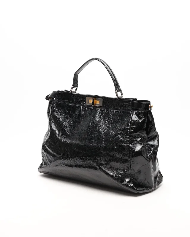 Fendi Large Peekaboo Bag in Patent leather from A Retro Tale, photo 3 of 9