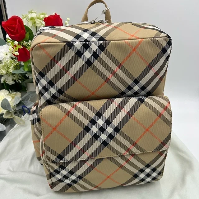 Unisex Burberry Vintage Check Backpack Nwt Made In Italy in neutral|black|brown from Poshmark